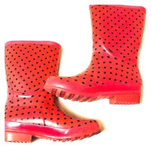 LL BEAN WELLIES RAINBOOTS SIZE 6